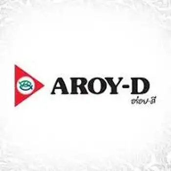 Logo of aroy-d, featuring a bold, red play button icon and the brand name with an eye-catching green and blue design on a simple white background. Logo of aroy-d, featuring a bold, red play button icon and the brand name with an eye-catching green and blue design on a simple white background.